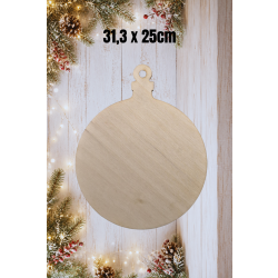 Bombka klasyczna 25cm (31,3cm), bombka 25cm, sklejka 3mm